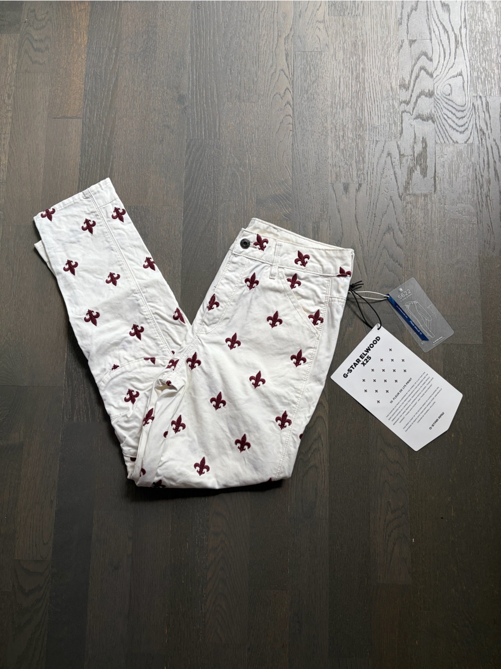 G-star Elwood fleur de lis pants pharell Williams